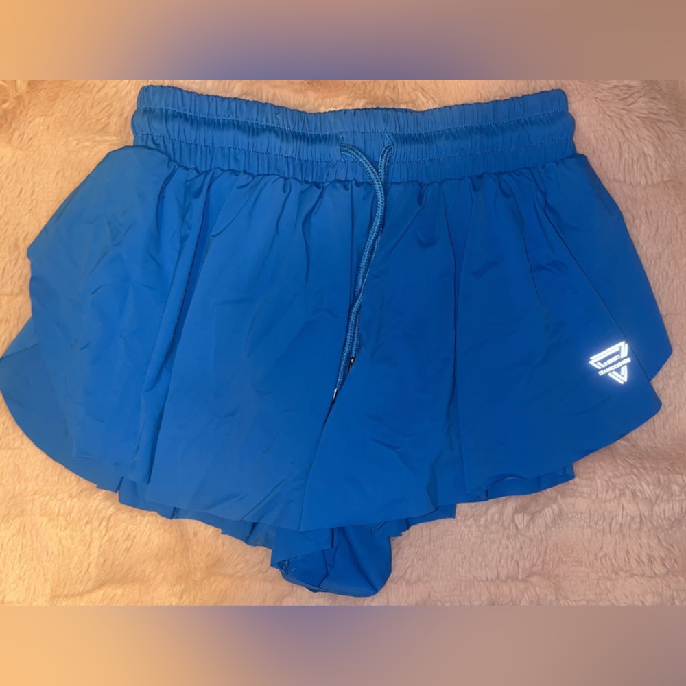 Rich Blue Flowy Shorts